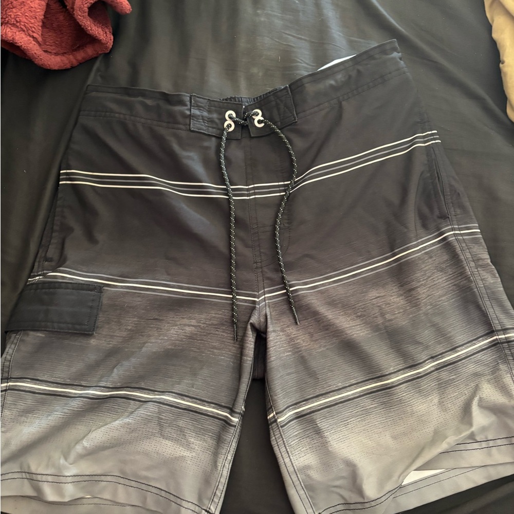 Men's Black and grey Swim Shorts
